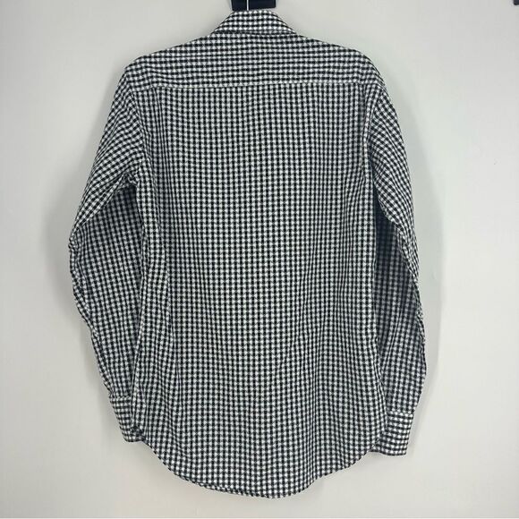 ROBERT GRAHAM Men’s Black and White Plaid Flip Cuff Button Down Sz S Classic Fit - Picture 8 of 8